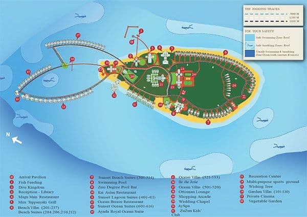 ayada maldives resort map maldives luxe