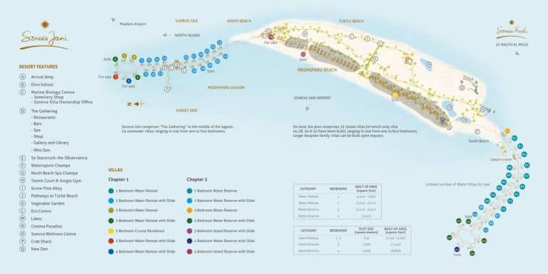 soneva jani maldives resort map maldives luxe