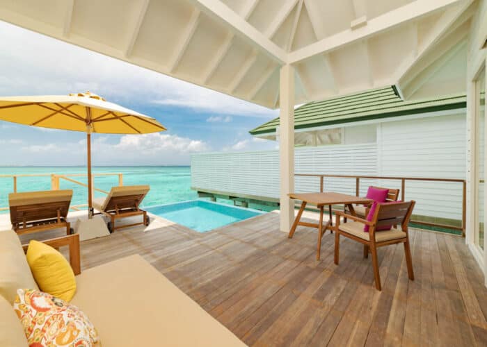 Siyam World Maldives - Lagoon Villa with Pool + Slide -deck