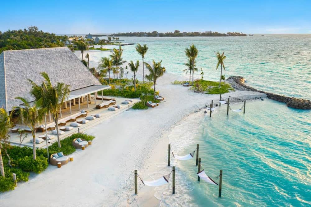 kuda villingili resort maldives holiday north male atoll largest swimming pool 5 star maldives luxe
