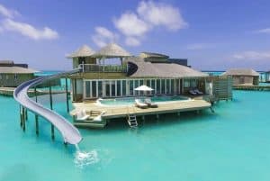 soneva jani maldives resort 1 bedroom water retreat with slide maldives luxe