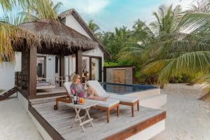 bandos resort maldives beach pool villa
