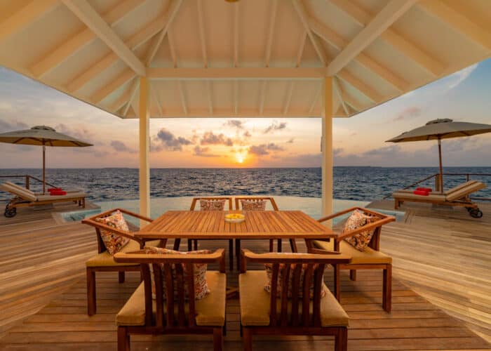 Siyam World Maldives - Grand Water Pavilion - sunset view