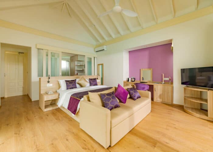 Siyam World Maldives - Lagoon Villa with Pool + Slide Bedroom